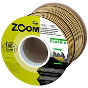 Уплотнитель "ZOOM Classic" Е-профиль коричневый 9х4 мм 